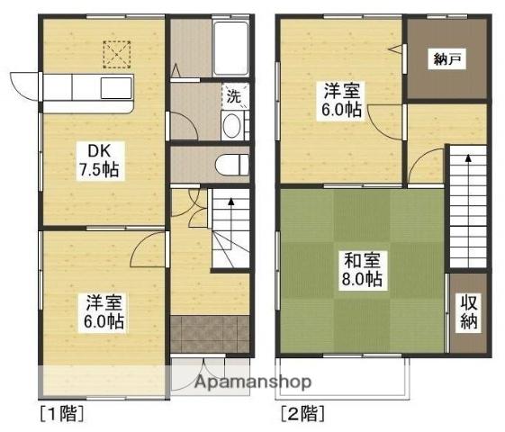 レジデンス川本A棟(3SDK)の間取り写真