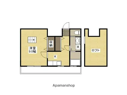 メルポート白島(1K/7階)の間取り写真