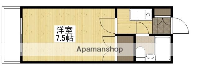 ベルメゾン大芝(1K/1階)の間取り写真