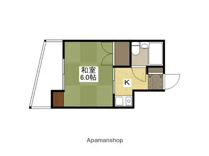 宮正商船ビル(1K/3階)の間取り写真