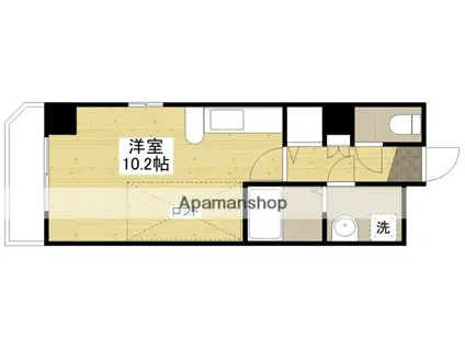 KATAYAMABLDG21(ワンルーム/10階)の間取り写真