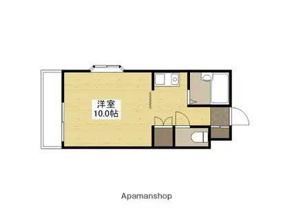 レジデンスSORI(ワンルーム/1階)の間取り写真