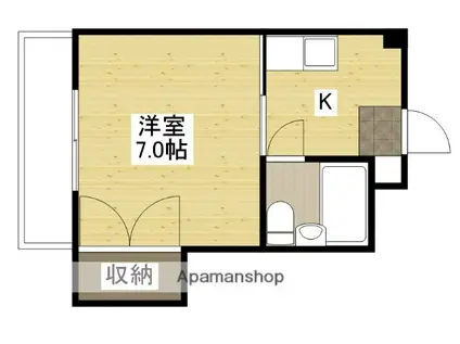 サンクレオアイ(1K/4階)の間取り写真