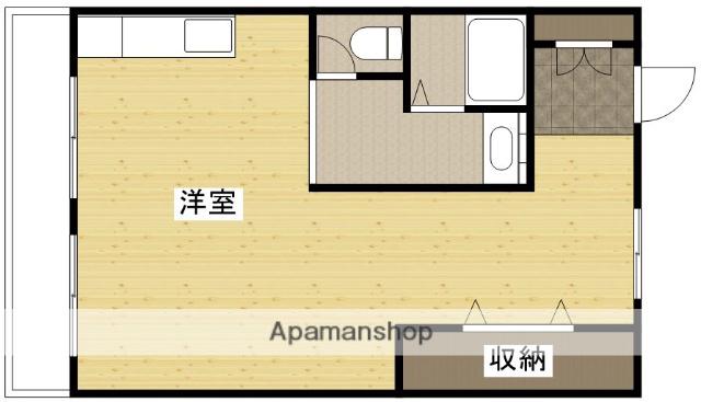 山田ビル(ワンルーム/2階)の間取り写真