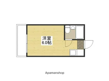 アスプロパラティ Ⅱ(ワンルーム/5階)の間取り写真