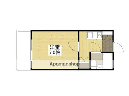エステート山根(1K/3階)の間取り写真