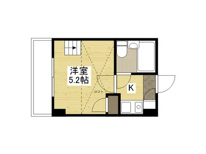 メゾンナカノ(1K/2階)の間取り写真