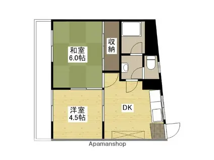 東宝ビル(2DK/2階)の間取り写真