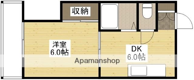ネクスティ豊田(1DK/2階)の間取り写真