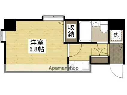ダイアパレス横川公園(1K/7階)の間取り写真