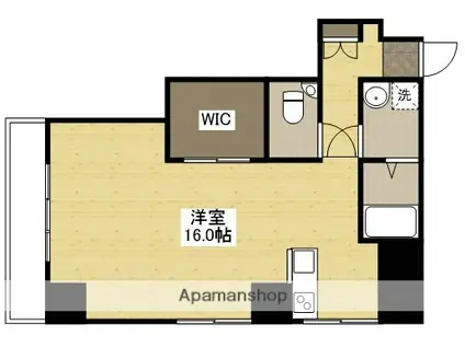 鷹野橋マンション(ワンルーム/7階)の間取り写真