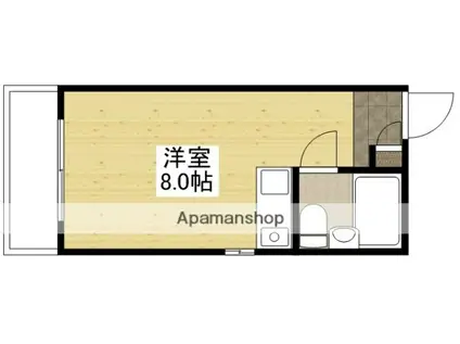 第3寺前ビル(ワンルーム/4階)の間取り写真