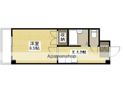 貴船御館(1K/5階)の間取り写真