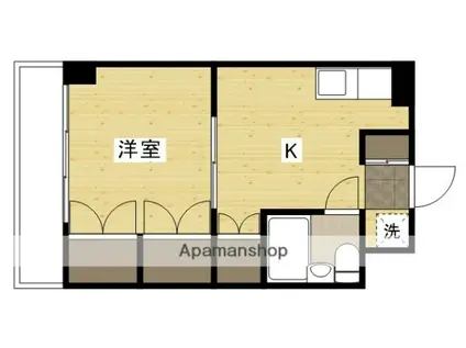 グレース天満(1K/3階)の間取り写真