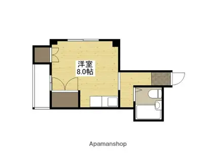 吉川ビル(ワンルーム/3階)の間取り写真