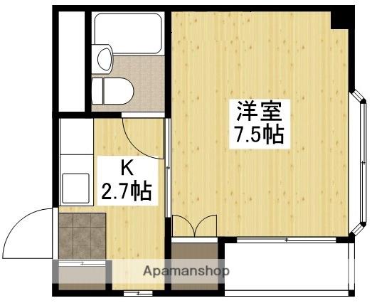 コンフォート駅前通(1K/3階)の間取り写真