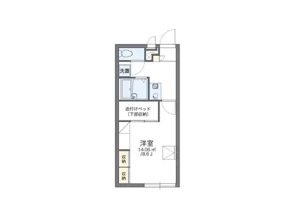 レオパレスグラシューズK(1K/2階)の間取り写真