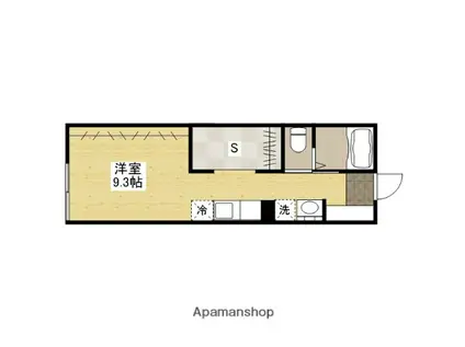 プリマヴェーラ口田南(ワンルーム/1階)の間取り写真