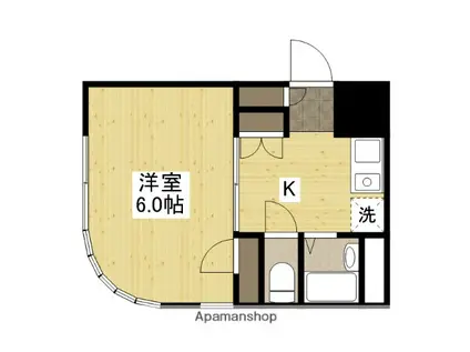 メイク第二ビル(1K/2階)の間取り写真