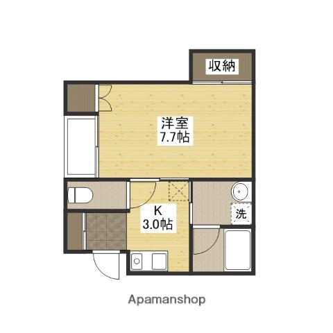 EBBA VILLAGE(1K/1階)の間取り写真