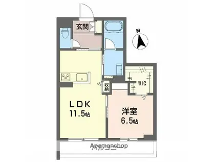 グローブガーデン(1LDK/3階)の間取り写真