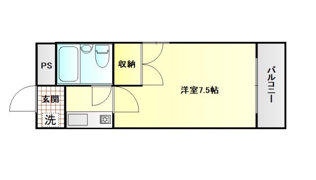 メゾン澤原(1K/3階)の間取り写真