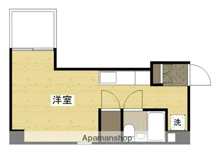 サンピア平和通(ワンルーム/7階)の間取り写真