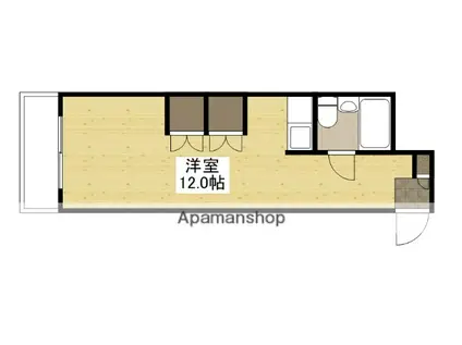 サンシャイン庚午(ワンルーム/4階)の間取り写真