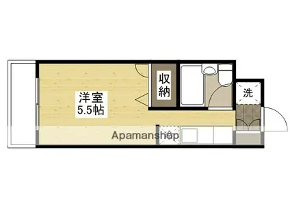 メゾン・ド・ヴェルデュール(ワンルーム/3階)の間取り写真