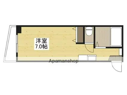 OKKビル(ワンルーム/5階)の間取り写真