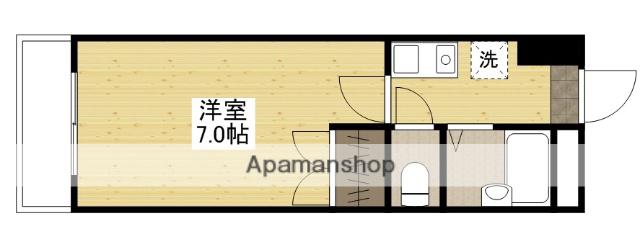 サンライズ三宅Ⅲ(1K/4階)の間取り写真