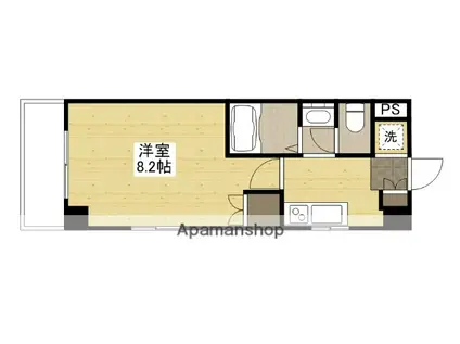 サンコート矢藤(1K/2階)の間取り写真