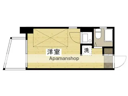 ステータスイン三川町(ワンルーム/5階)の間取り写真