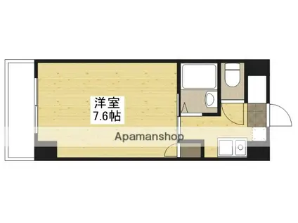 ルート大宮(1K/3階)の間取り写真