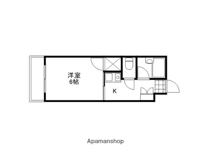 ジョイフリー皆賀(1K/5階)の間取り写真