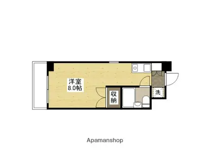 関本緑井ビル(ワンルーム/3階)の間取り写真