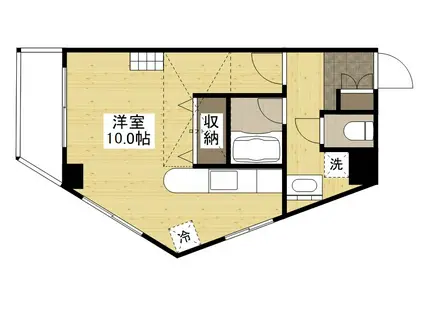 金屋町グランデ(ワンルーム/11階)の間取り写真