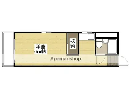 クレインリバーサイド(ワンルーム/5階)の間取り写真