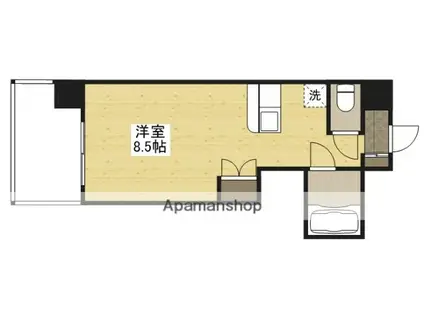 GYビル(ワンルーム/2階)の間取り写真