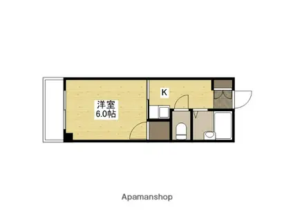 リバーシティ五日市(1K/5階)の間取り写真