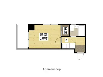 メゾン南竹屋(1K/2階)の間取り写真