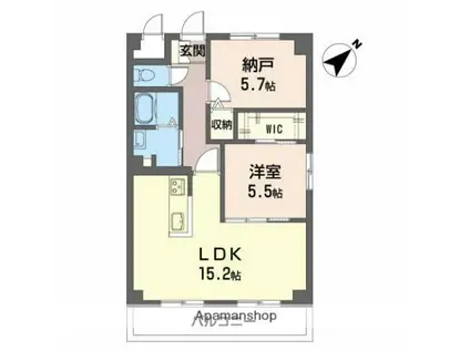 エスポワール21(1SLDK/2階)の間取り写真