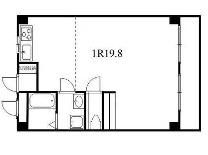 中田ビル(ワンルーム/4階)の間取り写真