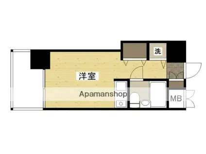 朝日プラザアムネット天満町(ワンルーム/9階)の間取り写真