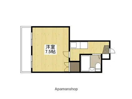 メゾン楠木(1K/4階)の間取り写真