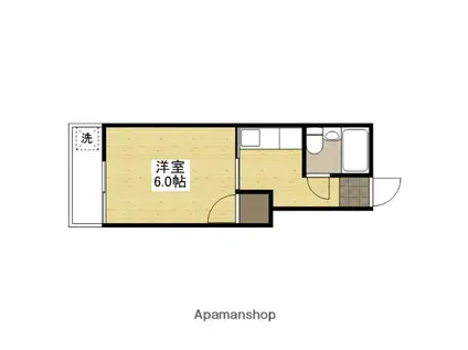 LUCIR十日市(1K/5階)の間取り写真