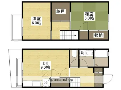 メゾンユートピア(2SDK)の間取り写真
