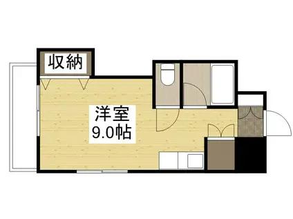 益井ビル(ワンルーム/2階)の間取り写真