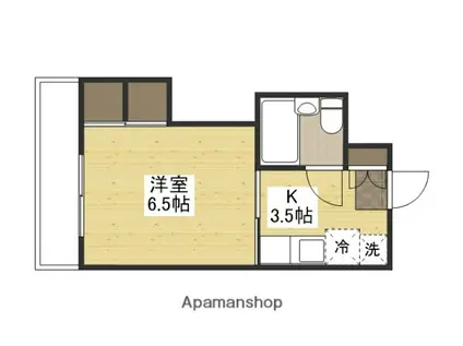 プレアール己斐(1K/2階)の間取り写真
