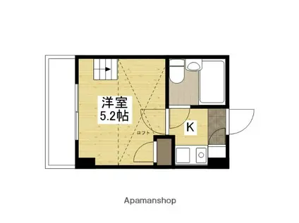 メゾンナカノ(1K/2階)の間取り写真